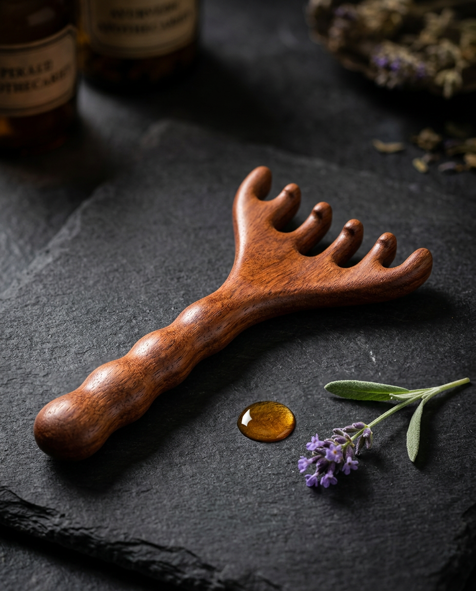 Wooden Scalp Massager